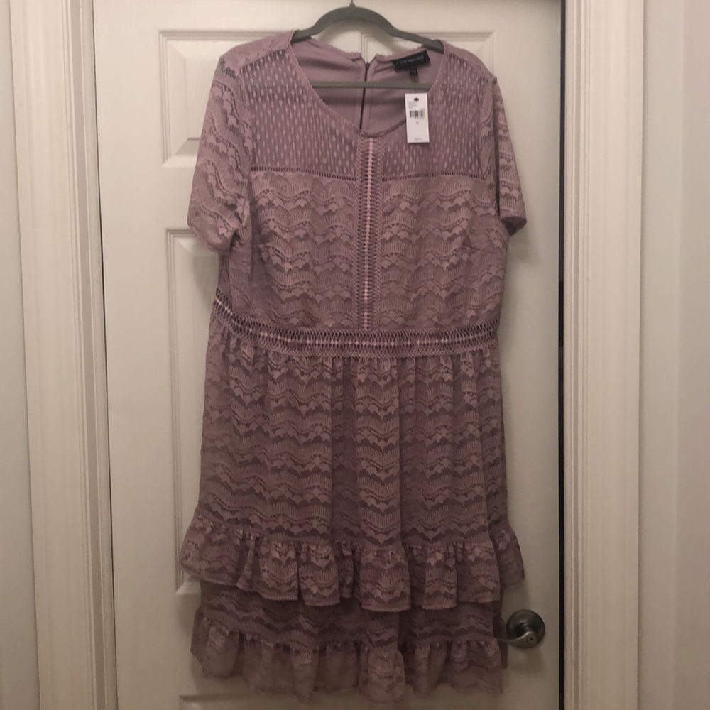 Lane Bryant Size 20 Blush Pink Lace Dress NWT